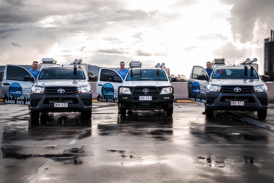 PGPS Team with service vehicles