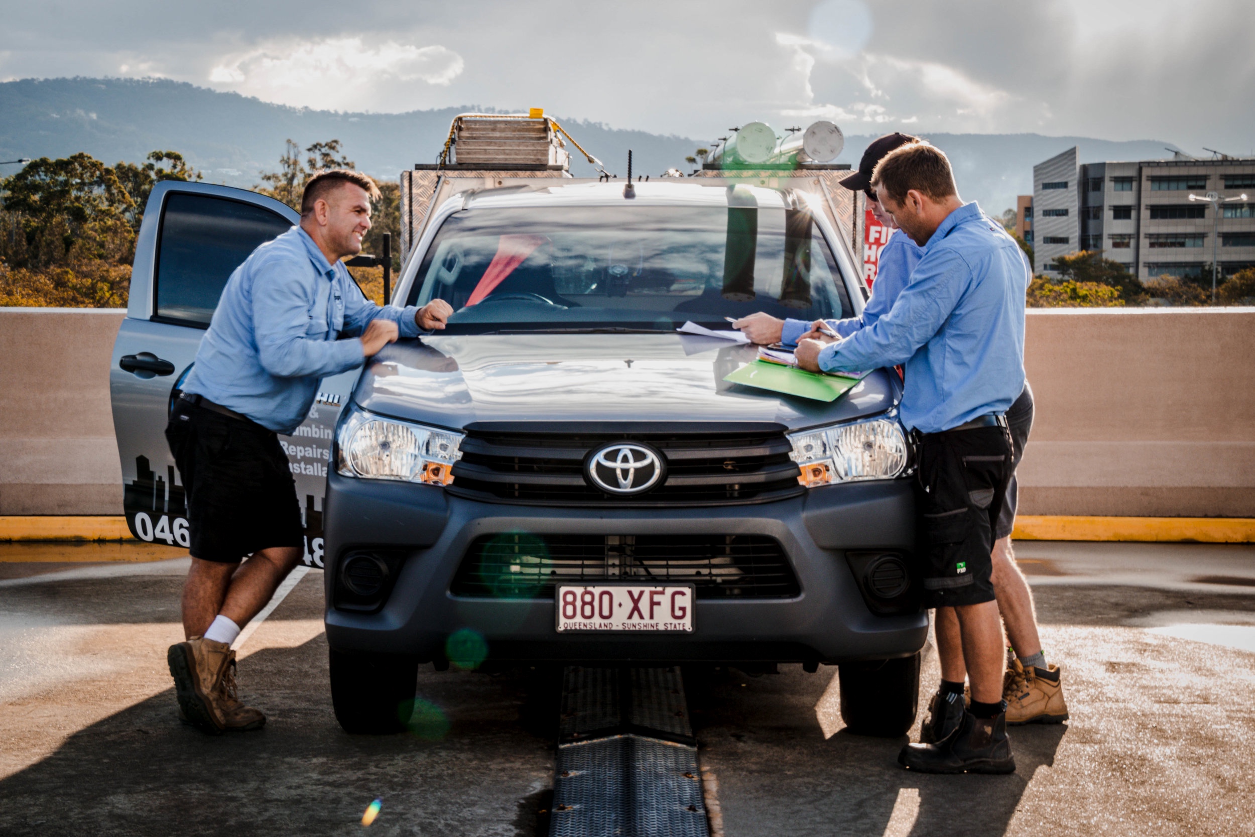 PGPS team members at work